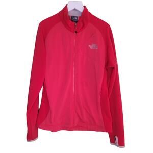 The North‎ Face Flight Series Jacket Womens Medium Red Zip Tru Stretch Pockets